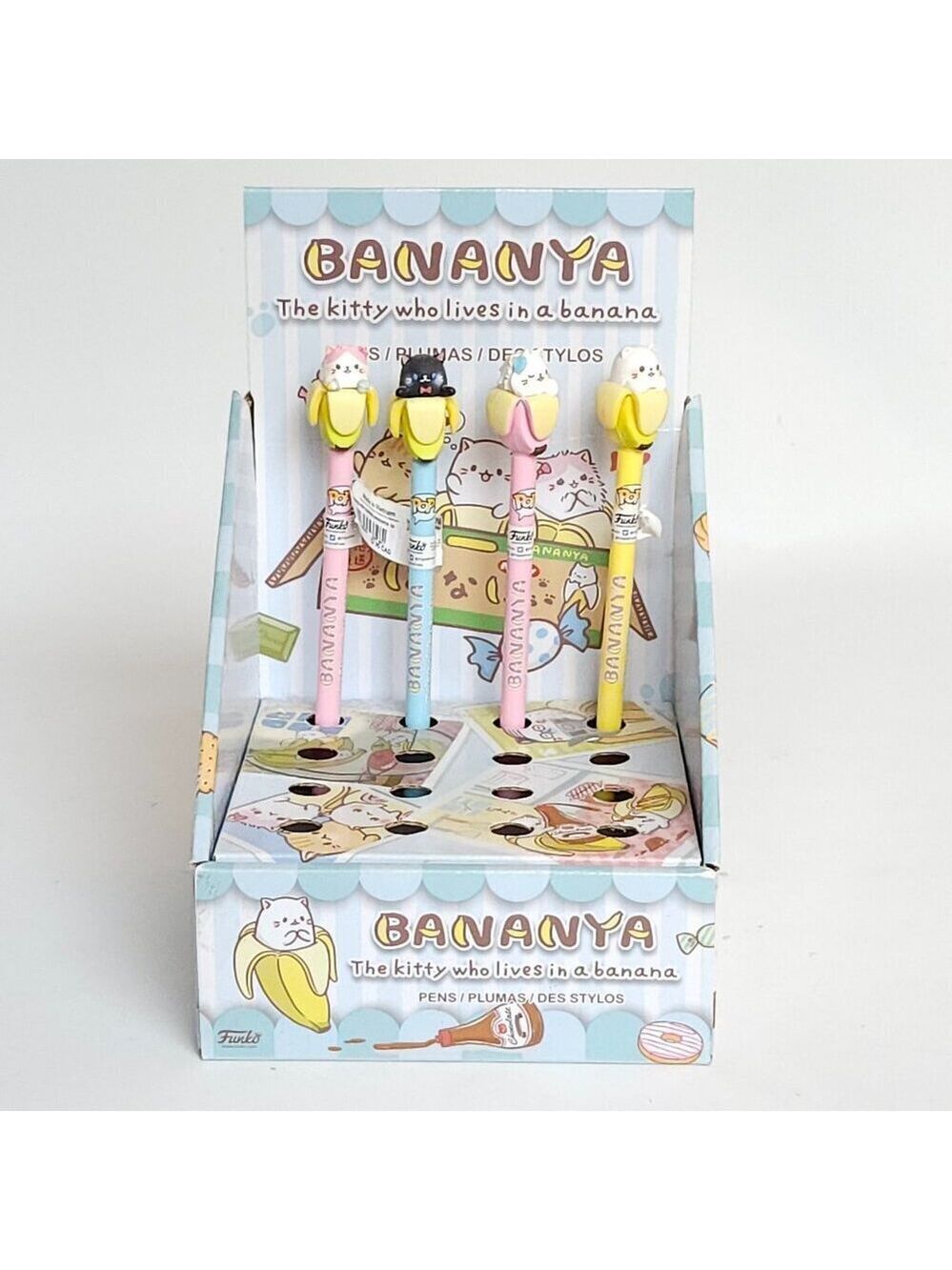 BANANYA The Kitty Who Lives in a Banana FUNKO POP! Pen Lot + Display Case